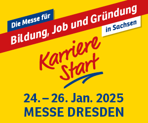 Messe für Bildung, Job und Gründung in Sachsen, Karriere Start, 24.-26. Januar 2025, Messe Dresden